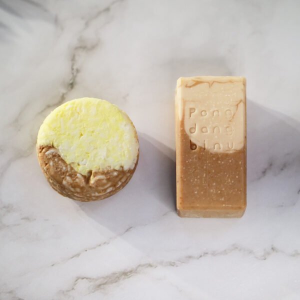 Lemon Ginseng Solid Shampoo & Soap bar Duo set